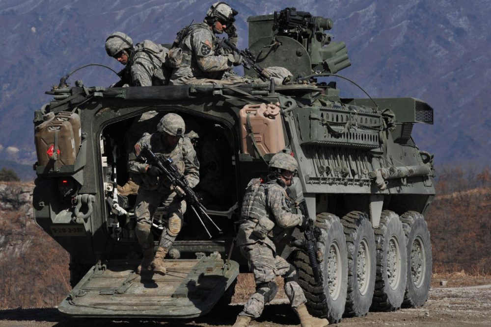 stryker combat vehicle for defense